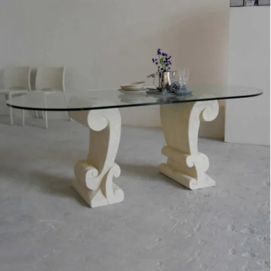 mobilier, en, cuivre, contemporaine, laiton, décoration, maison, intérieur, table, basse, table, a, manger, meubles, extérieur