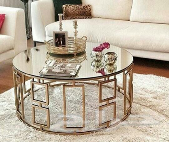 mobilier, en, cuivre, contemporaine, laiton, décoration, maison, intérieur, table, basse, table, a, manger, meubles, extérieur