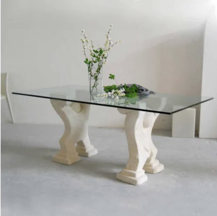mobilier, en, cuivre, contemporaine, laiton, décoration, maison, intérieur, table, basse, table, a, manger, meubles, extérieur