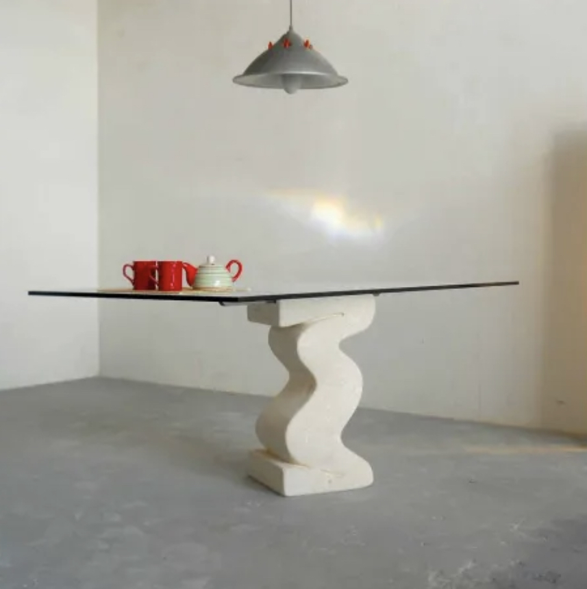 mobilier, en, cuivre, contemporaine, laiton, décoration, maison, intérieur, table, basse, table, a, manger, meubles, extérieur