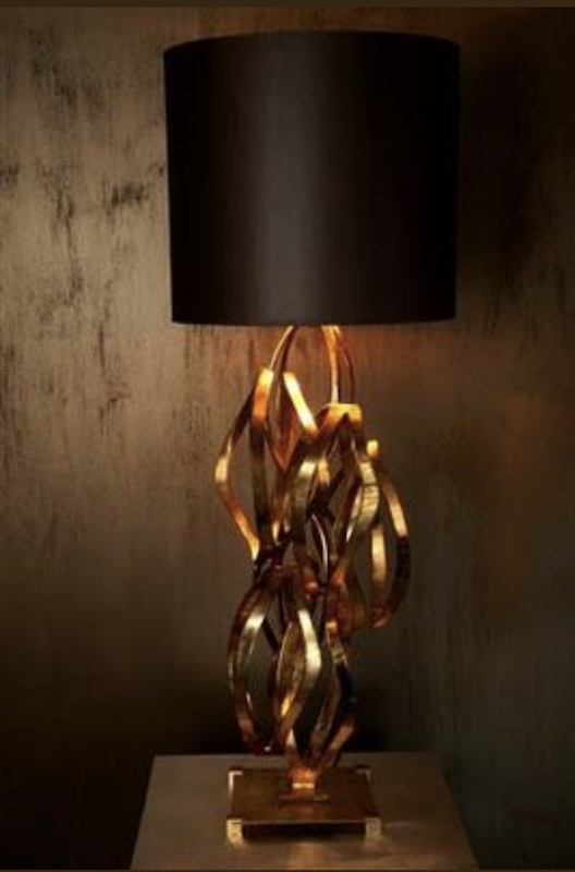 Abat, jour, luminaire, cuivre, laiton, d&eacute;coration, 