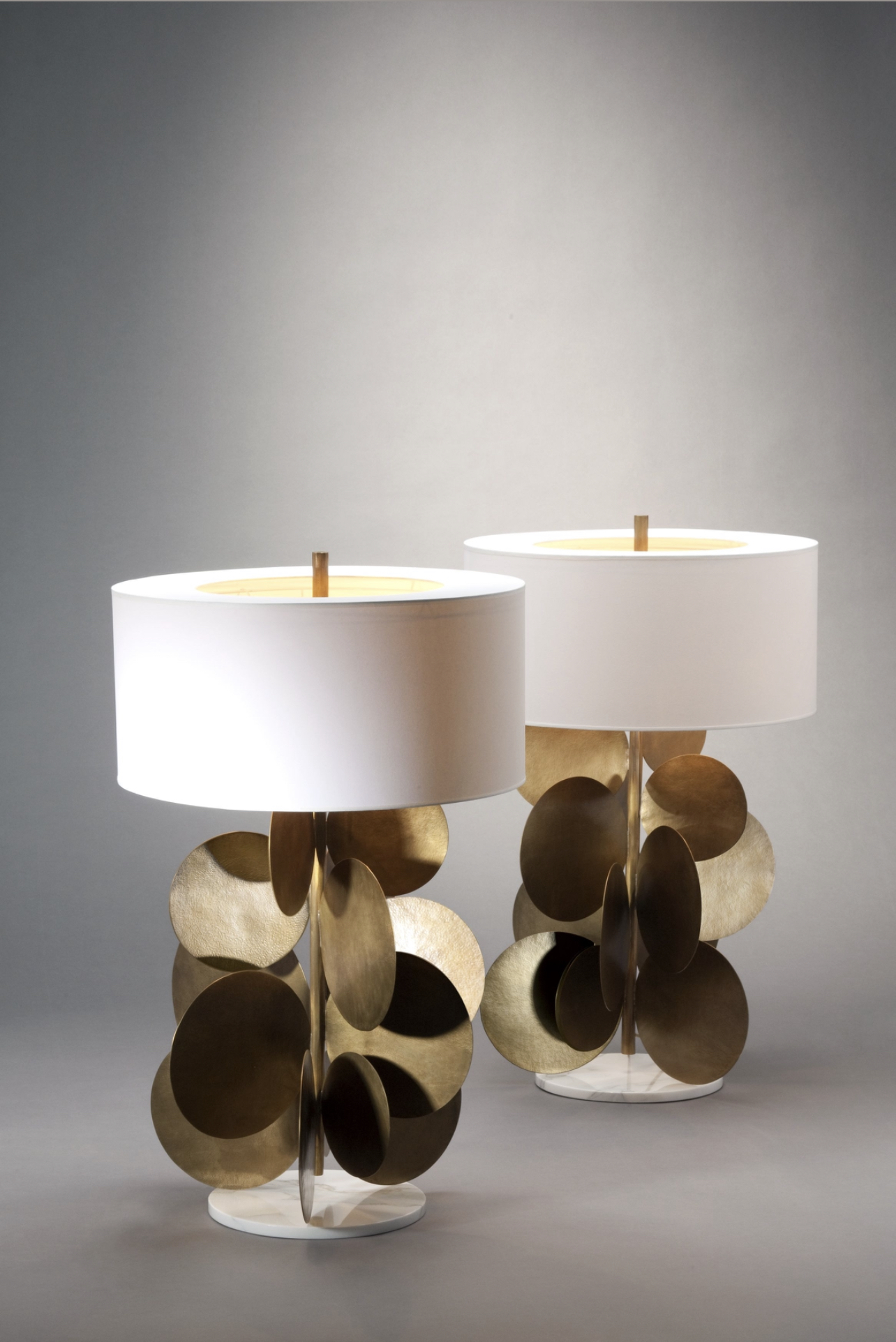 Abat, jour, luminaire, cuivre, laiton, d&eacute;coration, 